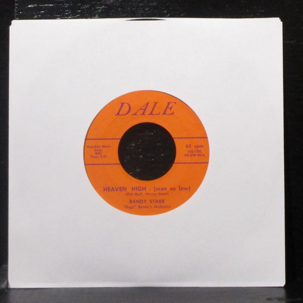 Randy Starr - After School / Heaven High 7" VG+ Vinyl 45-100 Dale USA 1957 - Shuga Records