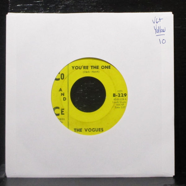 The Vogues - You're The One / Some Words 7" VG+ Vinyl 45 Co & Ce B-229 USA 1965 - Shuga Records