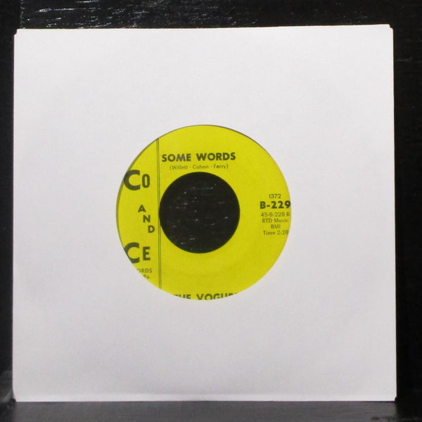The Vogues - You're The One / Some Words 7" VG+ Vinyl 45 Co & Ce B-229 USA 1965 - Shuga Records