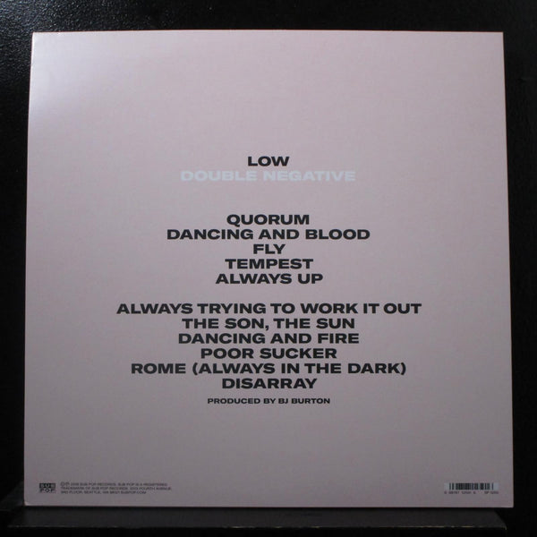 Low - Double Negative LP Mint- SP 1250 Black Vinyl Record w/Mp3 - Shuga Records