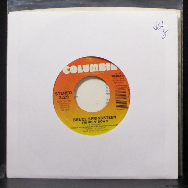Bruce Springsteen - I'm Goin' Down / Janey, Don't You Lose Heart 7" VG+ Vinyl 45 - Shuga Records