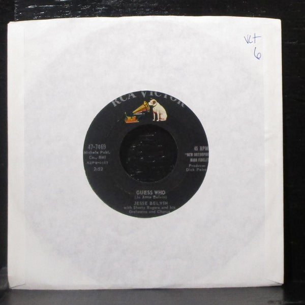 Jesse Belvin - Guess Who / My Girl Is Just Enough Woman For Me 7" VG+ 45 RCA - Shuga Records