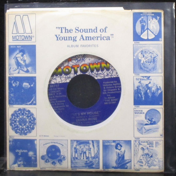 Diana Ross - It's My House / Sparkle 7" VG+ Vinyl 45 Motown M 1471F USA 1979 - Shuga Records