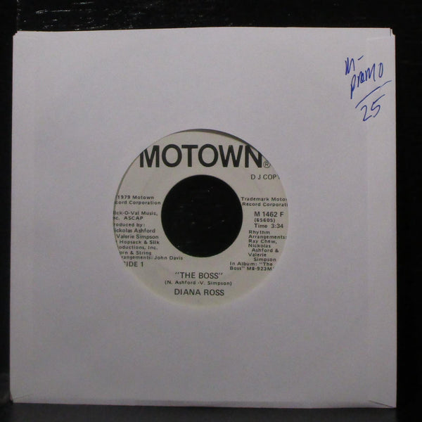 Diana Ross - The Boss 7" Mint- Promo Vinyl 45 Motown M 1462 F USA 1979 - Shuga Records