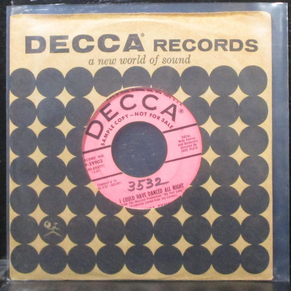 Sylvia Syms - I Could Have Danced All Night 7" VG+ Promo Vinyl 45 Decca 9-29903 - Shuga Records