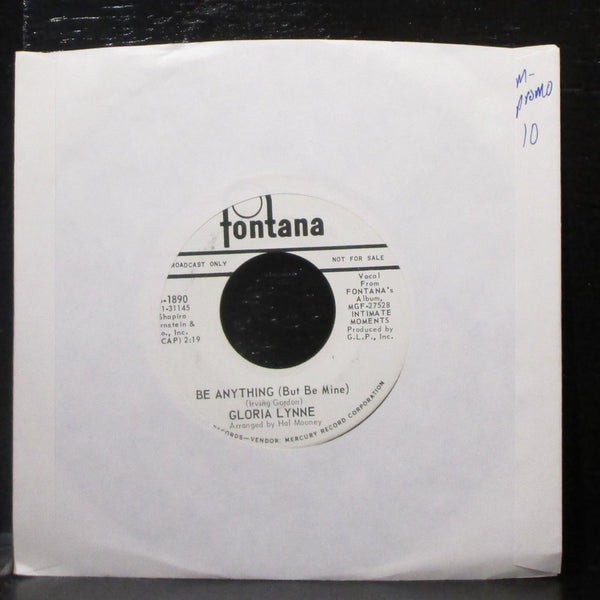 Gloria Lynne - Be Anything / Soul Serenade 7" Mint- Promo Vinyl 45 Fontana - Shuga Records
