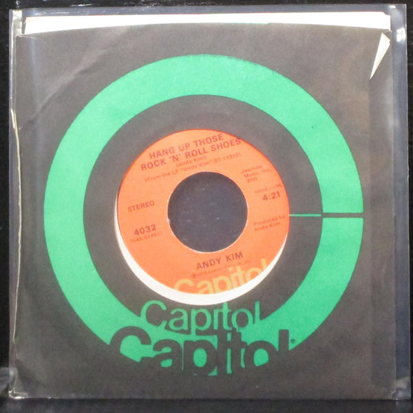Andy Kim - Hang Up Those Rock 'N' Roll Shoes 7" VG+ Vinyl 45 Capitol 4032 USA - Shuga Records