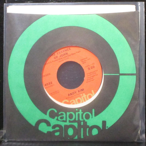 Andy Kim - Hang Up Those Rock 'N' Roll Shoes 7" VG+ Vinyl 45 Capitol 4032 USA - Shuga Records