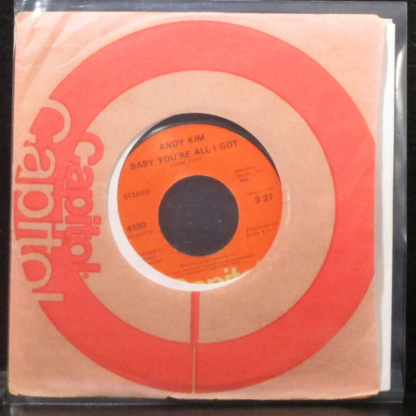 Andy Kim - Dancin' / Baby You're All I Got 7" Mint- Vinyl 45 Capitol 4130 USA - Shuga Records