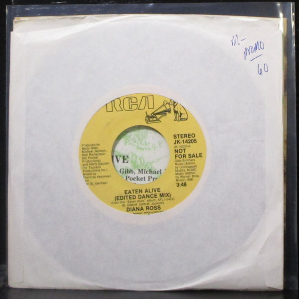 Diana Ross - Eaten Alive (Edited Dance Mix) 7" Mint- Promo Vinyl 45 RCA JK-14205 - Shuga Records