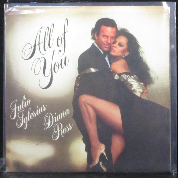 Julio Iglesias & Diana Ross - All Of You 7" VG+ Promo Vinyl 45 Columbia 38-04507 - Shuga Records