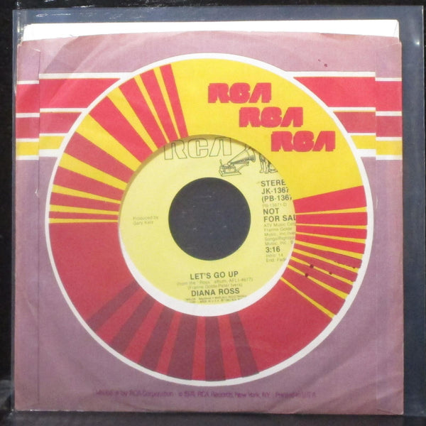 Diana Ross - Let's Go Up 7" Mint- Promo Vinyl 45 RCA JK-13671 USA 1983 - Shuga Records