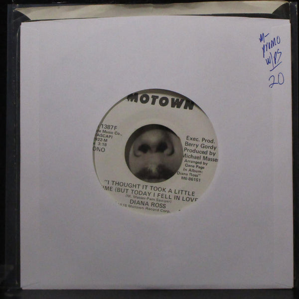 Diana Ross - I Thought It Took A Little Time 7" Mint- Vinyl 45 Motown M 1387F - Shuga Records