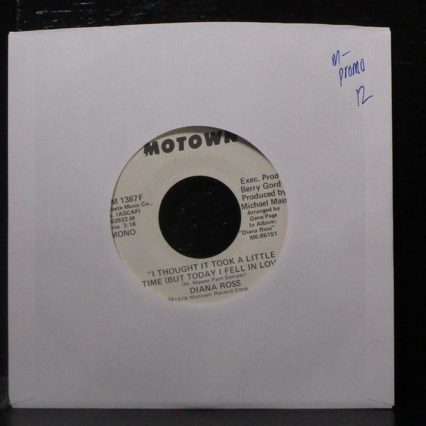 Diana Ross - I Thought It Took A Little Time 7" Mint- Promo Vinyl 45 Motown 1976 - Shuga Records