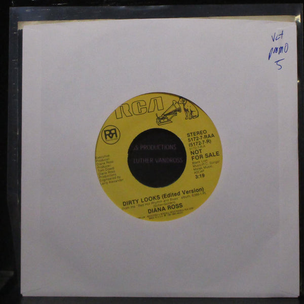 Diana Ross - Dirty Looks (Edited Version) 7" VG+ Promo Vinyl 45 RCA 5172-7-RAA - Shuga Records