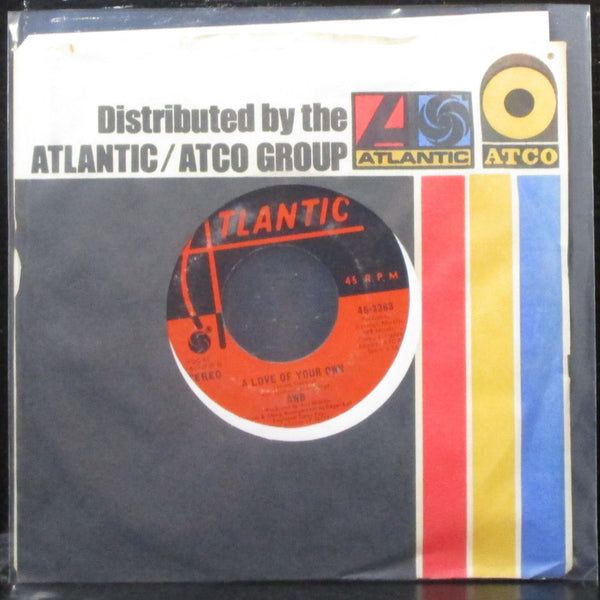 AWB - A Love Of Your Own / Soul Searching 7" Mint- Vinyl 45 Atlantic 45-3363 - Shuga Records