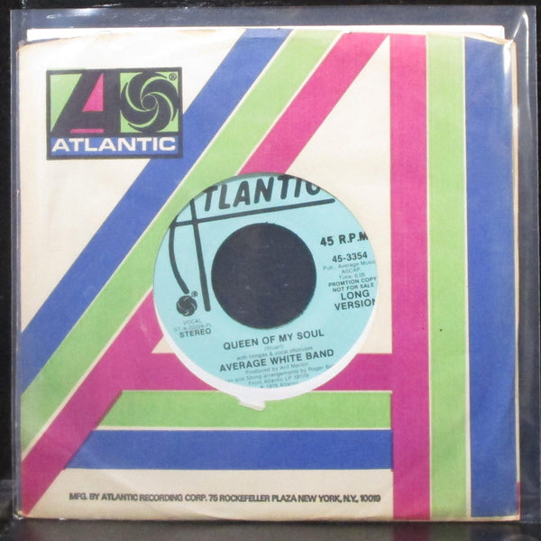 Average White Band - Queen Of My Soul 7" Mint- Promo Vinyl 45-3354 Atlantic 1976 - Shuga Records