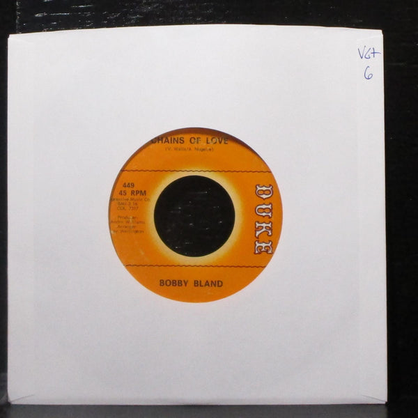 Bobby Bland - Chains Of Love / Ask Me 'Bout Nothing 7" VG+ Vinyl 45 Duke 449 - Shuga Records