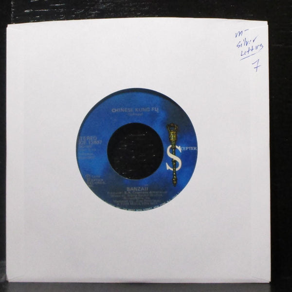 Banzaii - Chinese Kung Fu 7" Mint- Vinyl 45 Scepter SCE 12407 lbl var USA 1975 - Shuga Records