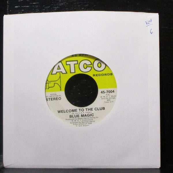 Blue Magic - Three Ring Circus / Welcome To The Club 7" VG+ Vinyl 45 ATCO 1974 - Shuga Records