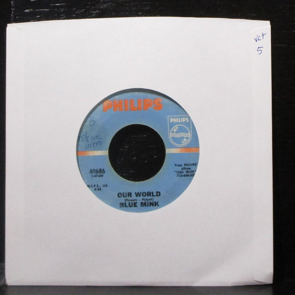 Blue Mink - Our World / Respects To Mr. Jones 7" VG+ Vinyl 45 Philips 40686 USA - Shuga Records