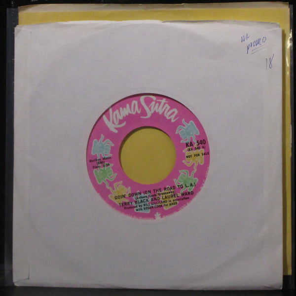 Terry Black & Laurel Ward - Goin' Down (On The Road To L.A.) 7" Mint- Promo 45 - Shuga Records
