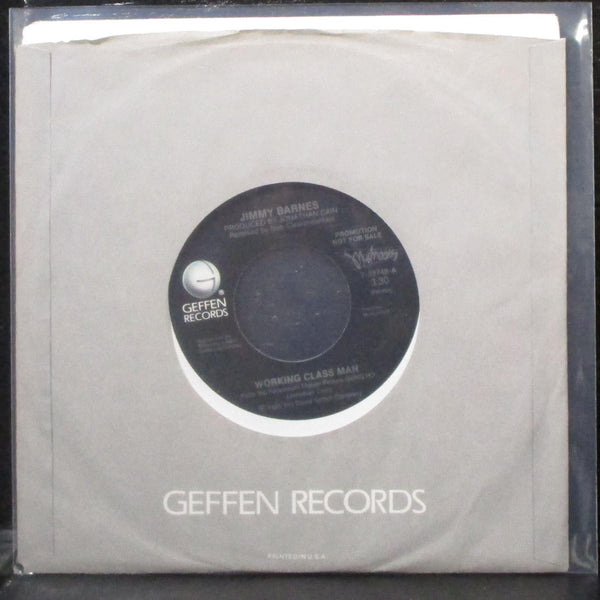 Jimmy Barnes - Working Class Man 7" Mint- Promo Vinyl 45 Geffen 7-28749 USA 1985 - Shuga Records
