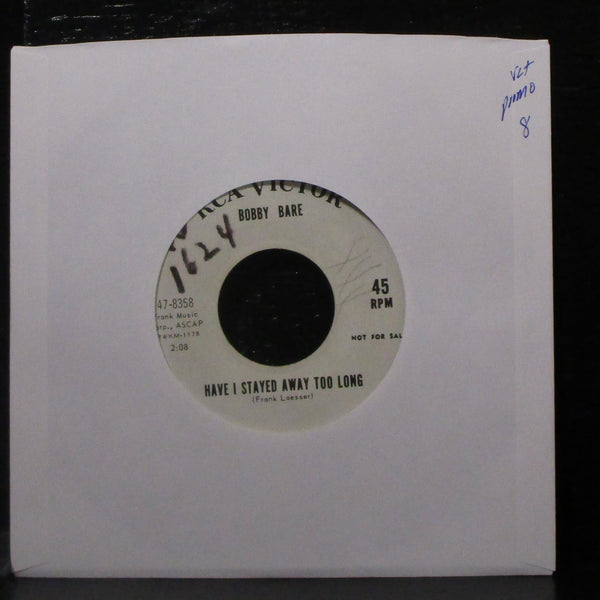 Bobby Bare - Have I Stayed Too Long 7" VG+ Promo Vinyl 45 RCA 47-8358 USA 1964 - Shuga Records