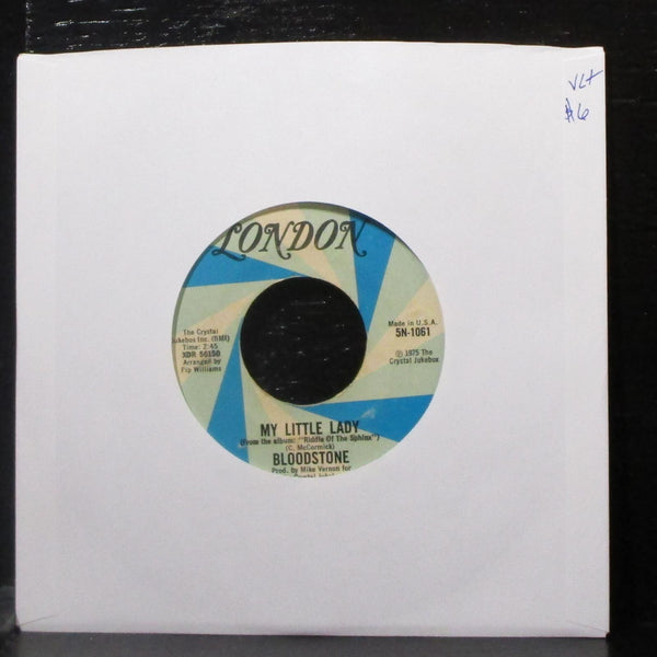Bloodstone - My Little Lady / Loving You Is Just A Pastime 7" VG+ 45 London 1975 - Shuga Records