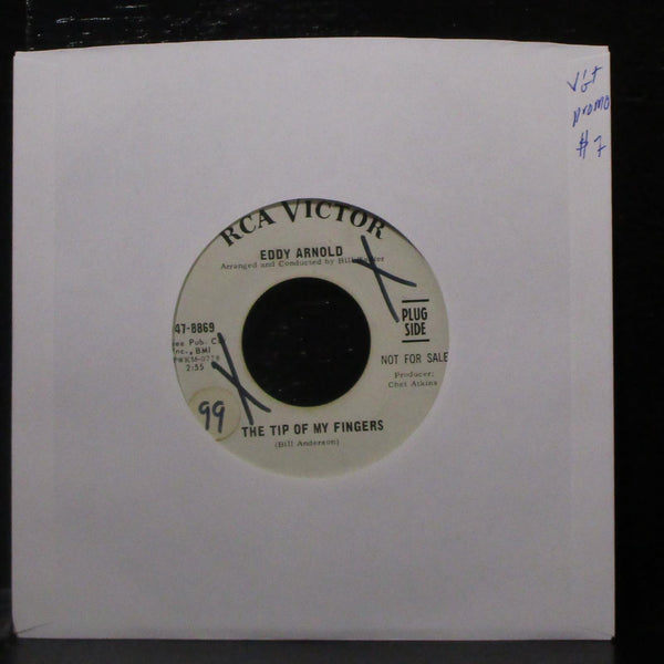 Eddy Arnold - The Tip Of My Fingers / Long, Long Friendship 7" VG+ Promo 45 RCA - Shuga Records