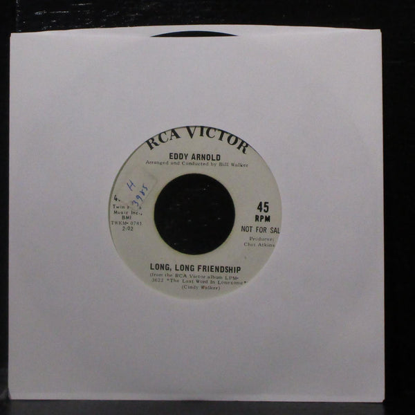 Eddy Arnold - The Tip Of My Fingers / Long, Long Friendship 7" VG+ Promo 45 RCA - Shuga Records