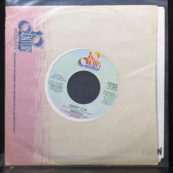 Ambrosia - Magical Mystery Tour / Cowboy Star 7" Mint- Vinyl 45 TC-2327 USA 1976 - Shuga Records
