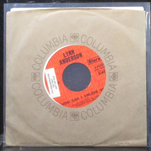 Lynn Anderson - How Can I Unlove You 7" Mint- Promo Vinyl 45 Columbia 1971 - Shuga Records