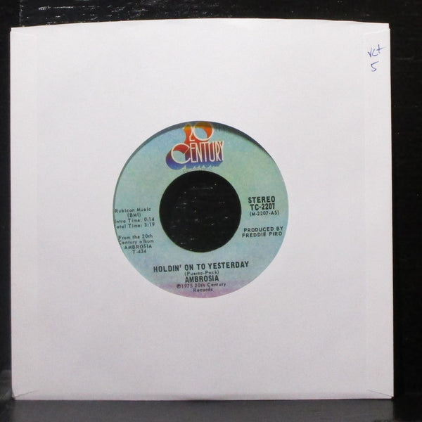 Ambrosia - Holdin' On To Yesterday / Make Us All Aware 7" VG+ Vinyl 45 TC-2207 - Shuga Records