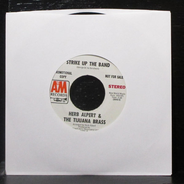 Herb Alpert - Jerusalem / Strike Up The Band 7" Mint- Promo Vinyl 45 A&M 1225-S - Shuga Records