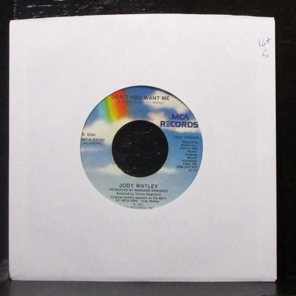 Jody Watley - Don't You Want Me 7" VG+ Vinyl 45 MCA-53162 USA 1987 - Shuga Records
