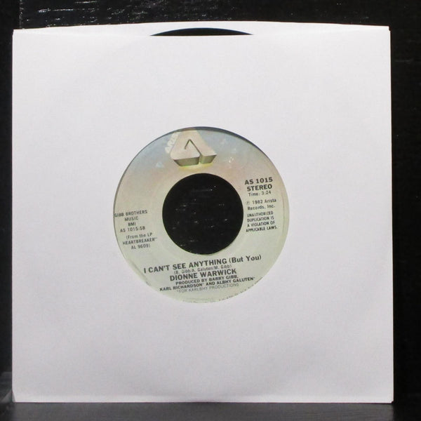 Dionne Warwick - Heartbreaker / I Can't See Anything 7" VG+ Vinyl 45 Arista 1982 - Shuga Records