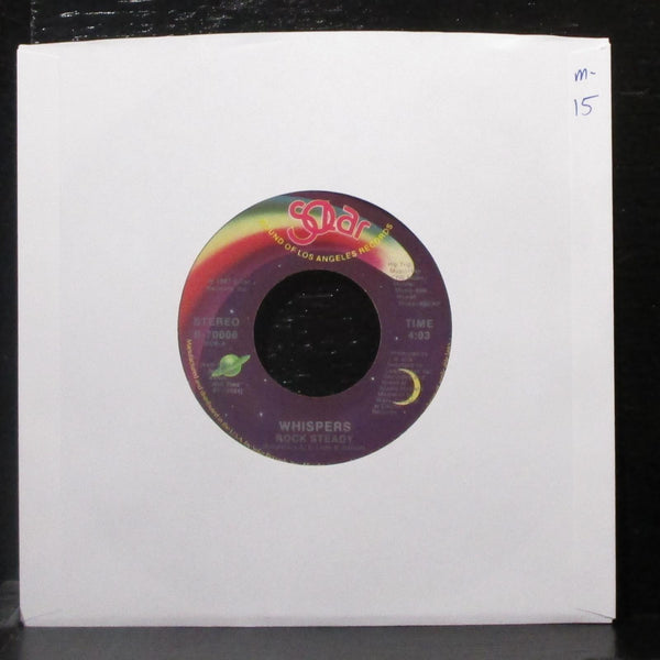 Whispers - Rock Steady / Are You Going My Way 7" Mint- Vinyl 45 Solar B-70006 - Shuga Records