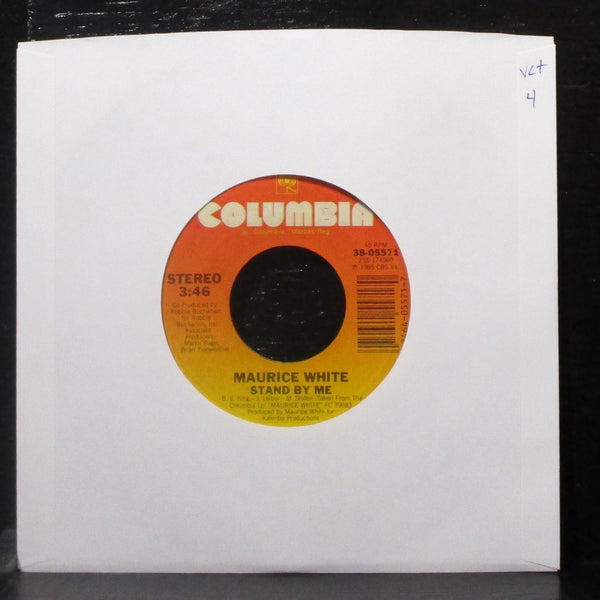 Maurice White - Stand By Me / Can't Stop Love 7" VG+ Vinyl 45 Columbia 38-05571 - Shuga Records