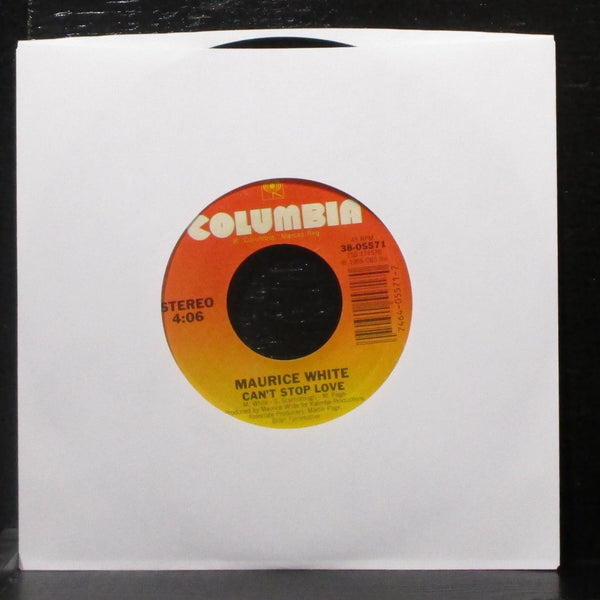 Maurice White - Stand By Me / Can't Stop Love 7" VG+ Vinyl 45 Columbia 38-05571 - Shuga Records