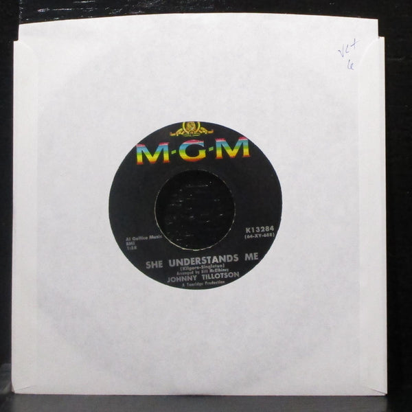 Johnny Tillotson - She Understands Me / Tomorrow 7" VG+ Vinyl 45 MGM K13284 - Shuga Records
