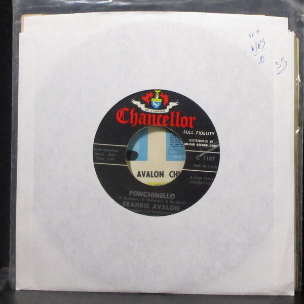 Frankie Avalon - You Are Mine / Ponchinello 7" VG+ Vinyl 45 Chancellor C 1107 - Shuga Records