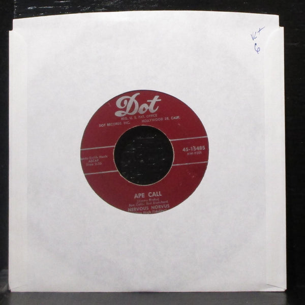 Nervous Norvus - Ape Call / Wild Dog Of Kentucky 7" VG+ Vinyl 45 Dot 45-15485 - Shuga Records