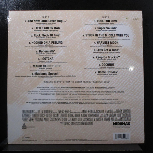 Various - Reservoir Dogs (Soundtrack) LP New B0017431-01 Brown Vinyl Record - Shuga Records