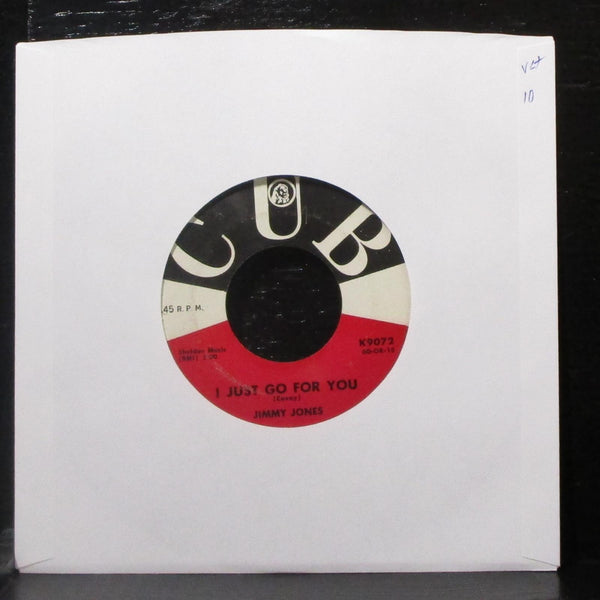 Jimmy Jones - I Just Go For You / That's When I Cried 7" VG+ Vinyl 45 Cub K9072 - Shuga Records