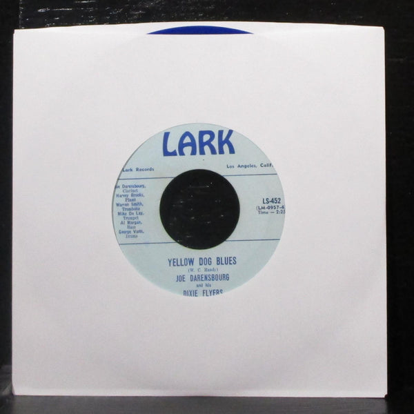 Joe Darensbourg - Martinque / Yellow Dog Blues 7" VG+ Blue Vinyl 45 Lark LS-452 - Shuga Records
