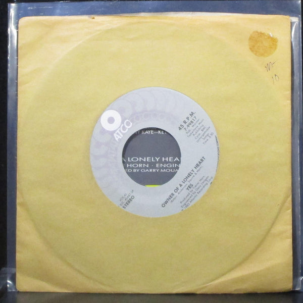 Yes - Owner Of A Lonely Heart / Our Song 7" Mint- Vinyl 45 ATCO 7-99817 USA 1983 - Shuga Records