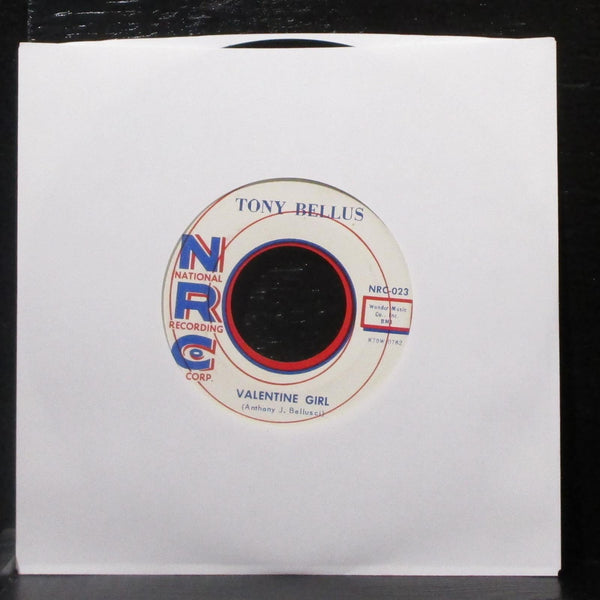 Tony Bellus - Robbin' The Cradle / Valentine Girl 7" Mint- Vinyl 45 NRC-023 USA - Shuga Records