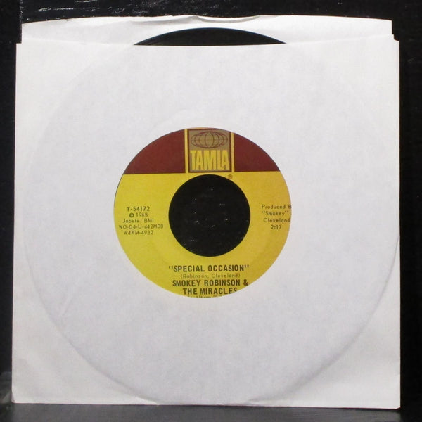 Smokey Robinson & Miracles - Special Occasion / Give Her Up 7" Mint- 45 Tamla - Shuga Records