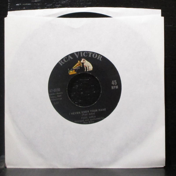 Paul Anka - A Steel Guitar And A Glass Of Wine 7" VG+ Vinyl 45 RCA 47-8030 USA - Shuga Records